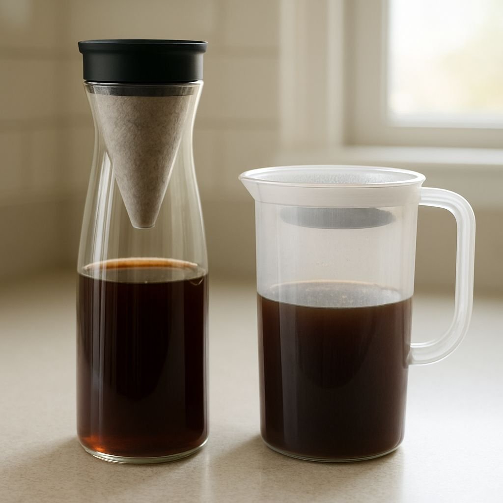 Toddy and Takeya cold brew makers side by side
